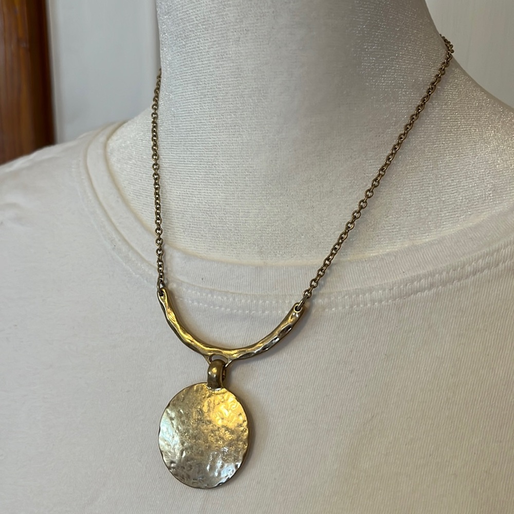 Lia Sophia Matte Gold Necklace